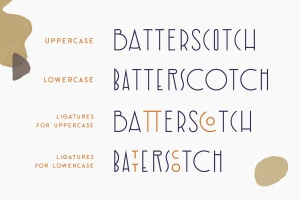 Garine Art Deco Display Fonts Trio
