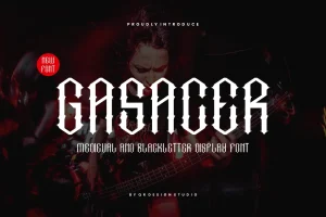 Gasacer – Medieval & Blackletter Font