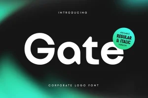 Gate – Corporate logo Font