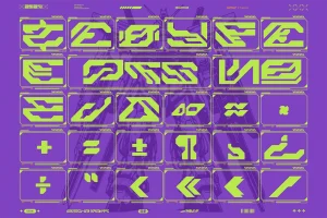 Geon | Futuristic Mecha Font Vol. 4