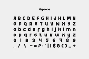 Gepsona – Modern Clean Font