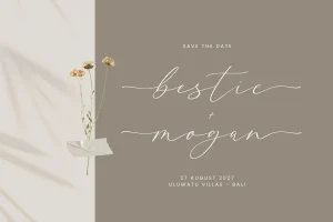 Gettins – Wedding font