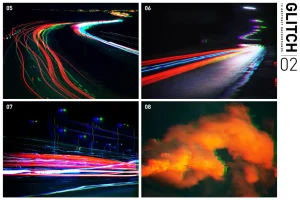 Glitch 02 – 12 Abstract Backgrounds