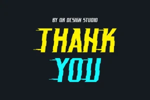 Glitch Blazing Font