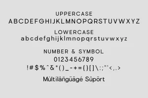 Glonimove – A Simple Geometric Family Font