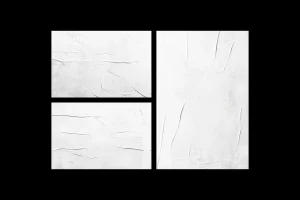 Glued Poster Paper Overlays