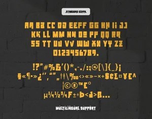 Goblock – Heavy Font