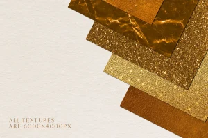 Golden Foil Glitter Textures