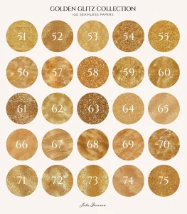 Golden Glitz Paper Texture Christmas Background