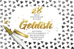 Goldish Kit. For Photoshop+Extras