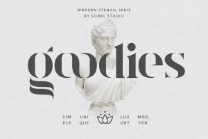 Goodies Modern Stencil Serif