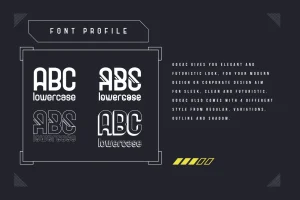 Goxac | Futuristic Font