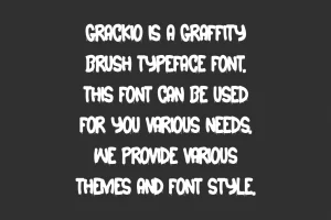 Grackio – Graffiti Typeface Font