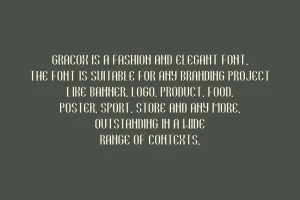 Gracox – Sans Serif & Luxury Font