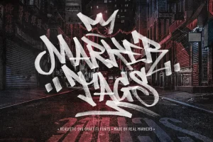 Graffiti Fonts | Marker Tags SVG