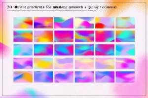 Grained & Blurred – Grainy Shapes
