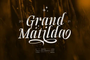 Grand Matilda – Real Italic Calligraphy Font