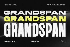 Grandspan – A Bold Font Family