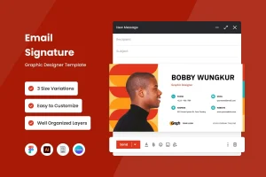 Graphic Designer – Email Signature Template V2