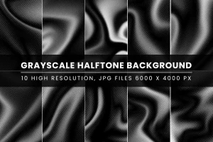 Grayscale Halftone Background