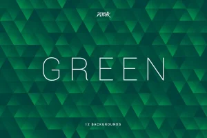 Green | Abstract Triangles Mosaic Backgrounds