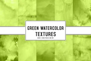Green Watercolor Textures