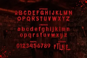 Grimes Blood – Scary Blood Font