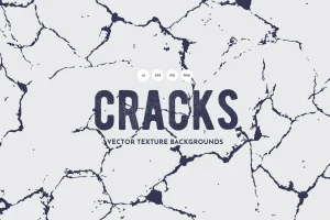Ground Cracks Vector Texture Backgrounds