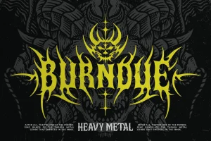 Grund Burn Typeface