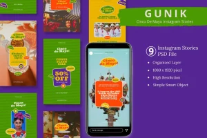 Gunik – Cinco De Mayo Instagram Story & Canva Temp