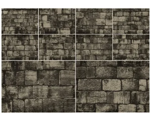 Halftone Brick Wall Backgrounds