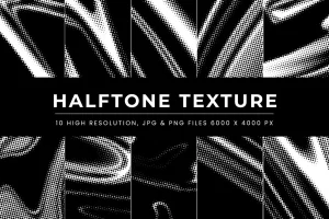 Halftone Grayscale Background