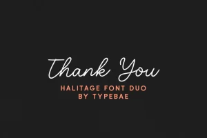 Halitage Vintage Font Duo