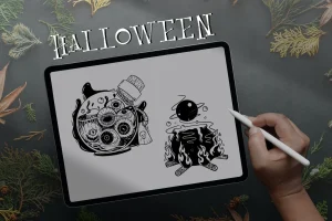 Halloween Illustration Stamp Brush Procreate