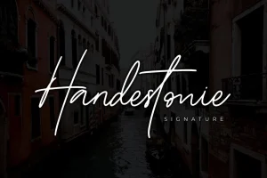 Handestonie – Signature Font