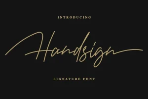 Handsign – Signature Font