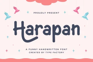 Harapan – A Funny Handwritten Font