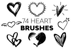 Heart Brushes