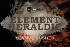 Heraldic Element Stamp Brush Procreate