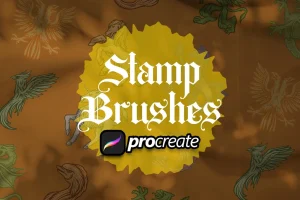 Heraldic Monster Stamp Brush Stamp Procreate