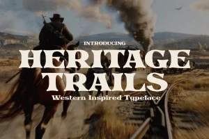 Heritage Trails – Western Typeface
