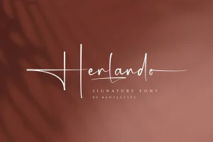 Herlando Signature Font