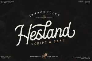 Hesland Vintage Font