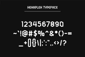 Hexaplex – Geometric Typeface