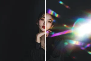 Holographic Confetti Overlays