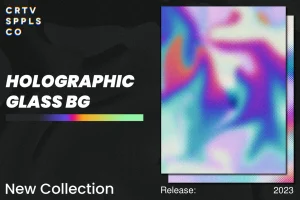 Holographic Glass Backgrounds