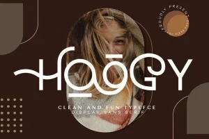 Hoogy – decorative font