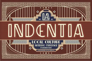 Indentia – Art Deco Typeface