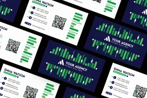Infographic Style Card Visit