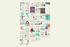 infographics element with Vector GUI Template